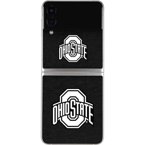 Ohio State University OSU Black Galaxy Z Flip4 5G Skin